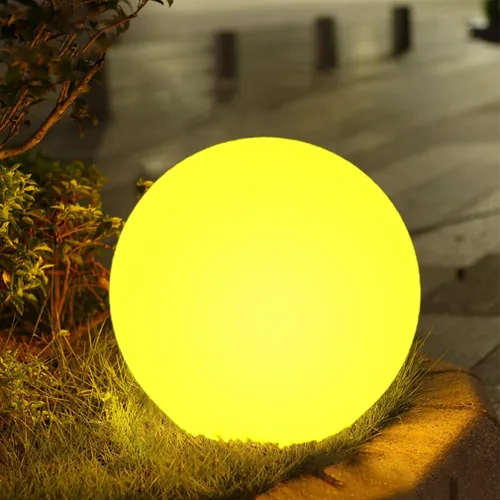 Miniatura 11 de Luz solar de bola brillante de 12 pulgadas para exteriores, luz solar de globo de jardín con control remoto, RGB impermeable que cambia