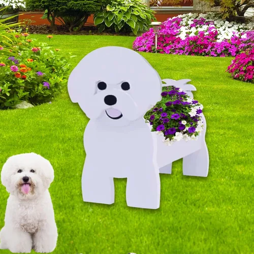 Miniatura 59 de Maceta de Perro English Springer Spaniel, Macetas de Plantas, Bonita Maceta de Jardín para Perros, Macetas de Perro Regalos de Cumpleaños