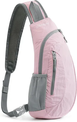 Miniatura 18 de G4Free Bolso bandolera para hombres y mujeres, mochila cruzada pequeña, bolsas de hombro ligeras para viajes, exteriores y deportes (azul)