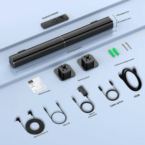 Miniatura 8 de Barra de sonido, barra de sonido de 80 W para Smart TV, barra de sonido Bluetooth 5.3 2026, sonido envolvente de cine en casa, graves de altavoz