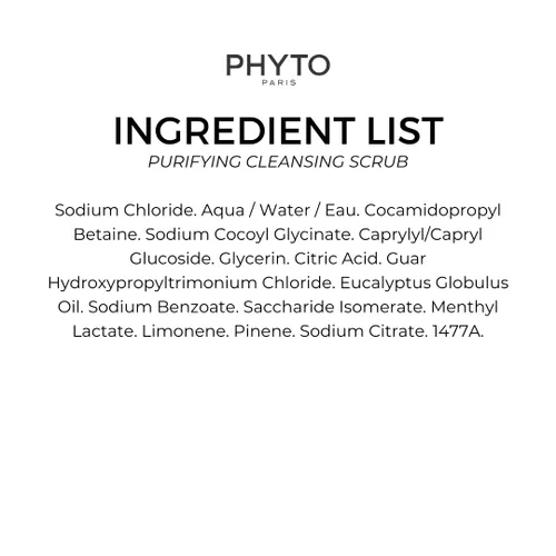 Miniatura 5 de PHYTO Scalp Solutions - Exfoliante purificador de sal marina y eucalipto de limpieza profunda, elimina la acumulación, sin silicona ni sulfatos
