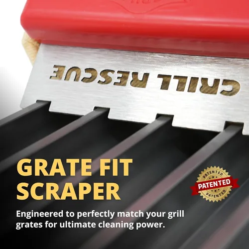 Miniatura 2 de Grill Rescue Cabezal de limpieza de raspador reemplazable para barbacoa, sin cerdas, herramientas duraderas y únicas para rejillas de hierro fundido
