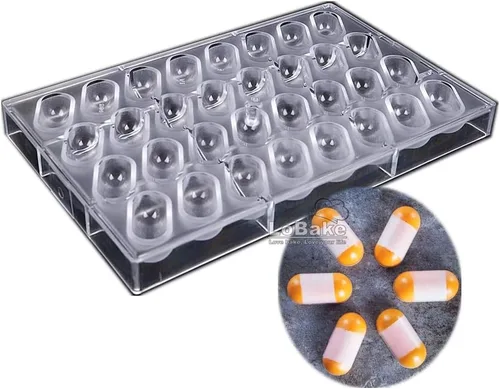 Miniatura 3 de 32 cavidades creativas ovaladas pastillas de purpurina forma de tableta PC policarbonato chocolate molde caramelo molde cubitos de hielo moldes DIY