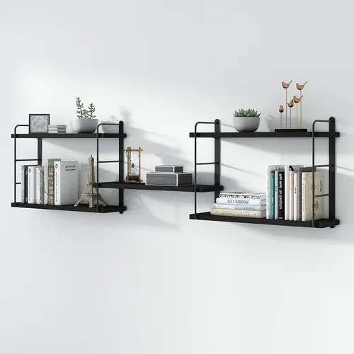 MXCSE Estantes de pared, estanterías montadas en la pared, estantes flotantes de bricolaje para pared, estantes colgantes de madera para habitación,