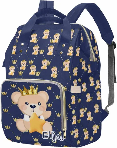Miniatura 38 de M YESCUSTOM Bolsa de pañales personalizada con nombre para mamá, mujer, esposa, mochila personalizada, 0625-12, Mochilas Daypack