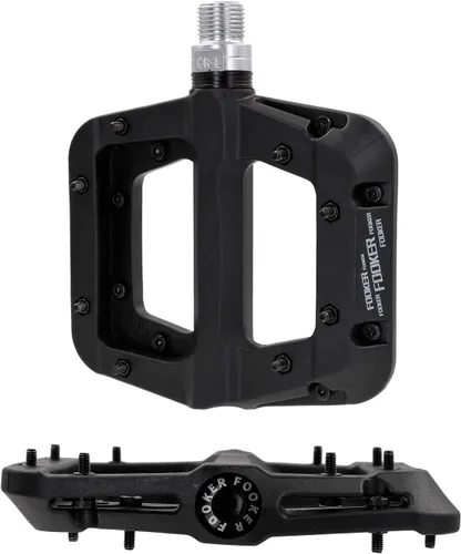 Miniatura 3 de FOOKER Pedales MTB para bicicleta de montaña, 3 rodamientos, antideslizantes, ligeros, de fibra de nailon, pedales de plataforma de bicicleta