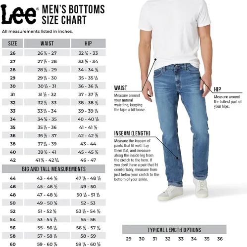 Miniatura 6 de Lee Men's Big & Tall Extreme Motion Athletic Taper Jean