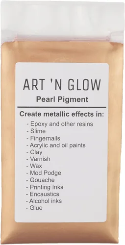 Miniatura 14 de Art 'N Glow Pigmento en polvo de perla de mica, 0.88 onzas, pigmento de perla fina para resina epoxi, gran opción para creativos, pinturas