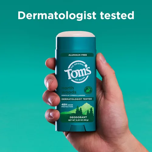 Miniatura 5 de Tom's of Maine North Woods - Desodorante natural para hombres y mujeres, sin aluminio, sin fragancias, tintes ni conservantes artificiales, sin