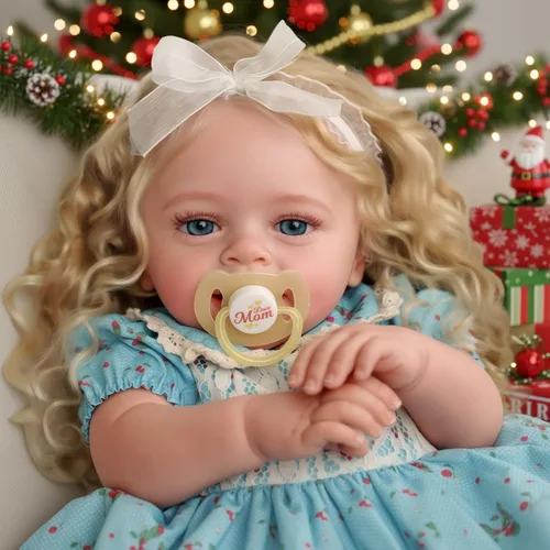 Miniatura 7 de JIZHI Muñecas de Bebé Reborn Realistas - Muñecas de Bebé Recién Nacido Realistas de 18 Pulgadas Niña Rubia Hechas a Mano Muñecas de Niños Pequeños