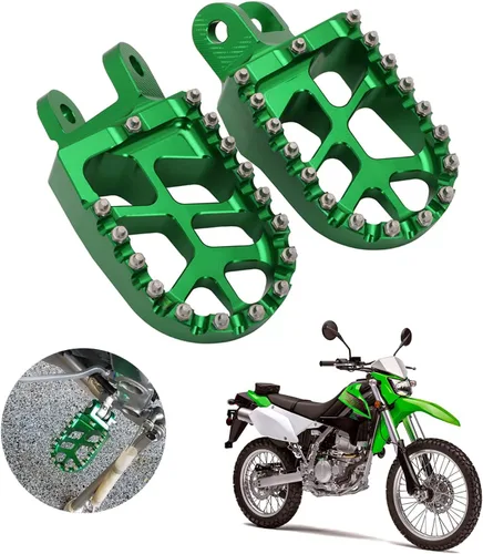 Miniatura 15 de AnXin Estriberas Reposapiés Pedales de Pie Apoyos CNC MX para KLX300 KLX300R KLX300SM 97-07 20-24 KLX250 06-20 KLX250S 09-14 KLX250R 94-96 KLX650