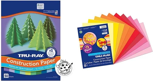 Miniatura 10 de Tru-Ray - Papel de construcción pesado, colores surtidos geniales, 9 x 12 pulgadas, 50 hojas (102942)