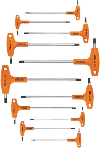Miniatura 5 de Beta 96T Llave hexagonal con mango en T métrica de 3.5mm Llave Allen ergonómica de alto torque con puntas hexagonales duales Orificio