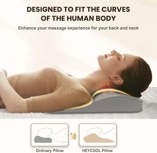 Miniatura 2 de Heycool Regalo del día del padre, masajeador Shiatsu de espalda y cuello con calor, regalos HSA elegibles para la FSA para mamá papá, masajeador