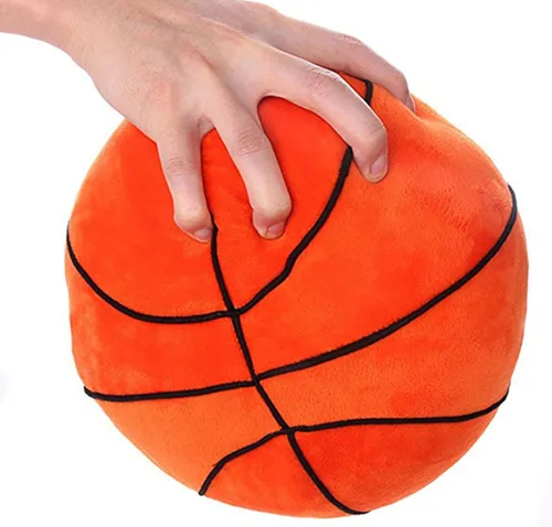 Miniatura 11 de Juguete de peluche redondo de fútbol de 12 pulgadas, almohada suave para niños y bebés Pie de página rosa