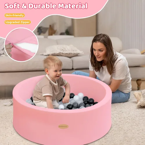 Miniatura 2 de HARBOLLE Pelotas redondas suaves de espuma viscoelástica de 35.4 pulgadas, no incluidas, corralito para interiores y exteriores, para bebés y niños