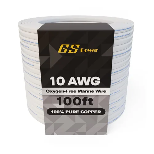 Miniatura 11 de GS Power 50 pies de alambre dúplex marino, alambre calibre 14, cable eléctrico para barco de cobre estañado libre de oxígeno 14 AWG, cable eléctrico