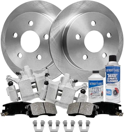 Miniatura 74 de Detroit Axle - Rotores de freno para Ford Mustang 2015 2016 2017 2018 2019 2020 2021 2022 2023 Rotores de freno de disco 2016 2017 2018 2019