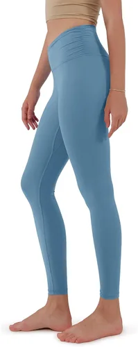 Miniatura 3 de ODODOS - Leggings de cintura cruzada para mujer, diseño con bolsillo interno, para yoga, deportes, gimnasia o entrenamiento, pantalones deportivos