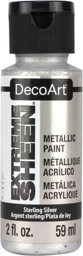 Miniatura 15 de 2 oz Slv Met Acry Pintura Plata de ley