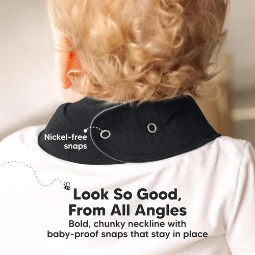 Miniatura 8 de KeaBabies - Juego de 8 baberos tipo bandana para bebés, niñas y niños - Baberos de algodón orgánico para babeo y dentición para recién nacidos