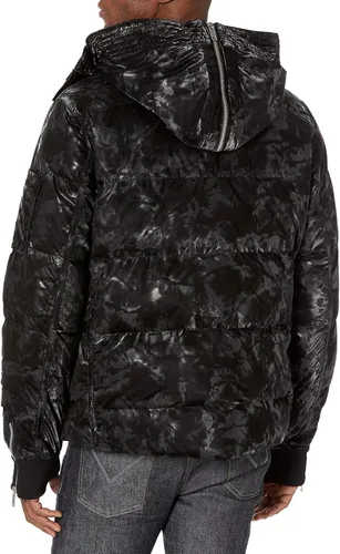 Miniatura 2 de Karl Lagerfeld Paris Chaqueta de plumón con capucha y estampado ahumado para hombre