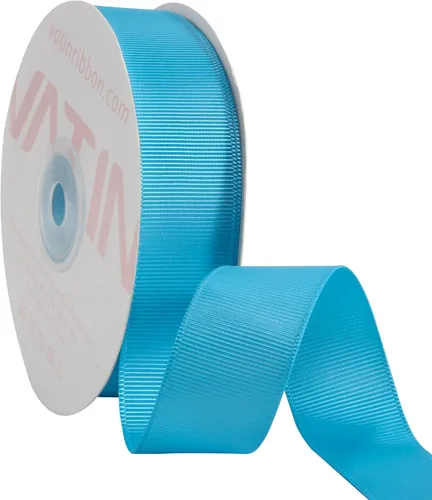Miniatura 22 de Vatin - Rollo de cinta de grogrén, rollos de 25-50 yardas, perfecto para decoración de bodas, coronas, baby showers, envolturas de paquete de regalo