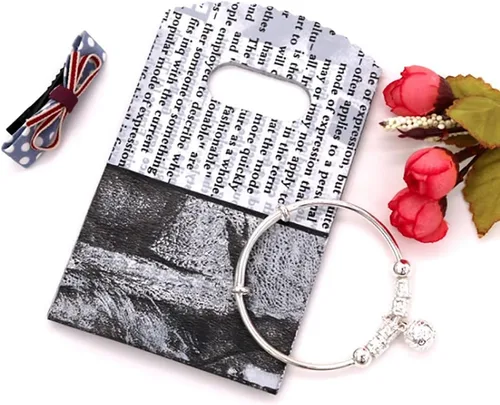 Miniatura 7 de Joyhey 100 bolsas pequeñas de plástico para mercancías de 3.5 x 5.9 pulgadas, bolsas de compras, bolsas de venta al por menor, bolsas de regalo
