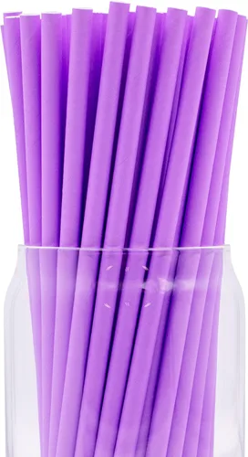 Miniatura 49 de Paquete de 150 pajitas de papel biodegradables con lunares rojos de 4 capas (compostables, no tóxicas, sin BPA)