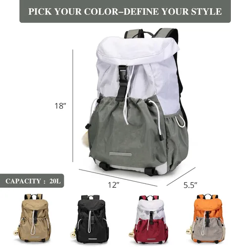 Miniatura 2 de Mochila con cordón para adolescentes y niños, mochila para laptop de 17 pulgadas, bonita mochila de regreso a clases, mochila casual para escuela