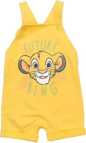 Miniatura 5 de Disney Lion King Pumbaa Timon Simba - Overol corto de rizo francés para bebé camiseta y sombrero juego de 3 piezas para recién nacido a bebé