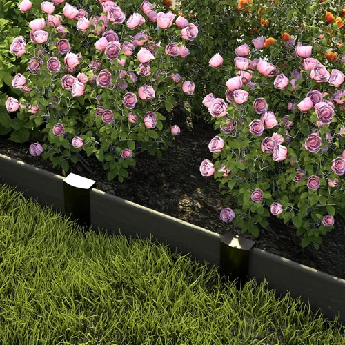 Miniatura 8 de 20 piezas de estacas de borde de paisaje de metal, estacas de jardín de 8.5 pulgadas, picos de anclaje de paisaje para tablero de terraza, borde