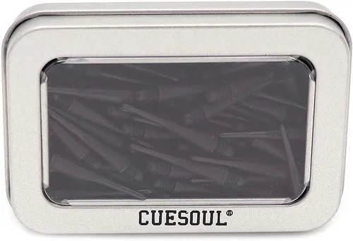 Miniatura 5 de CUESOUL 100 puntos de punta suave para dardos de punta suave Negro