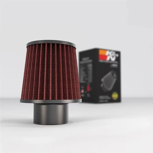 Miniatura 3 de K&N Filtro de aire universal con abrazadera original de alto flujo de por vida: alto rendimiento, premium: diámetro de brida: 4.875 pulgadas, altura