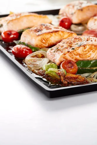 Miniatura 8 de Lekue Bandeja para hornear antiderrames de 12 x 16 pulgadas, color negro