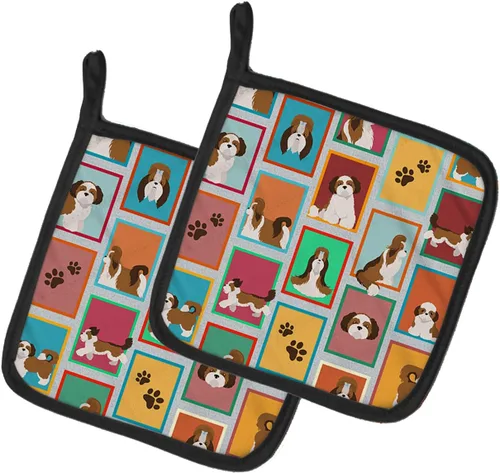 Miniatura 45 de Caroline's Treasures MLM1149PTHD - Juego de soportes para ollas de cocina resistentes al calor, almohadillas calientes para horno para cocinar