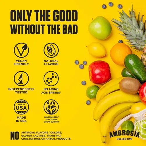 Miniatura 5 de Ambrosia Nektar - Superalimento en polvo Suplemento diario de apoyo de órganos Alternativa a polvos verdes 13 superalimentos para energía