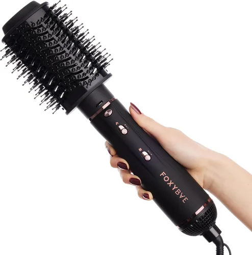 Miniatura 2 de Foxybae Super Styler - Juego de cepillos secadores 4 en 1 - Difusor, cepillo de soplado, barril de rizado de 1.25 pulgadas y cilindro de secado