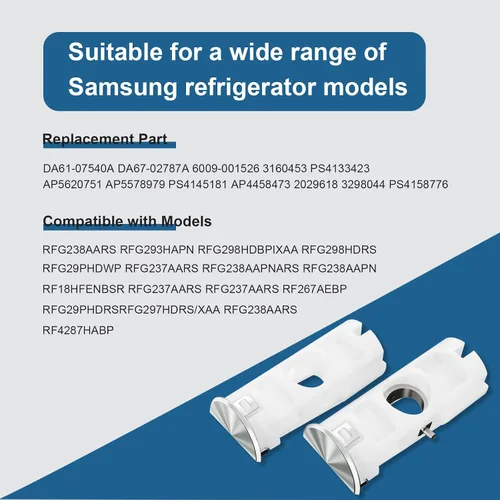 Miniatura 7 de DA61-07540A Versión mejorada para mango de refrigerador y congelador Samsung Kit de reemplazo para mango de puerta de congelador Samsung