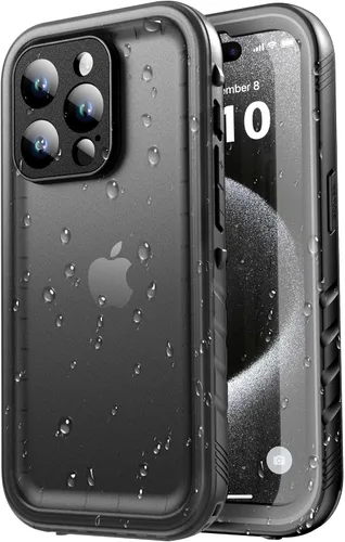 Miniatura 45 de SPORTLINK Funda para iPhone 15 Pro Max, IP68 resistente al agua, protección militar, cuerpo completo, resistente, a prueba de golpes, sellado 360, a