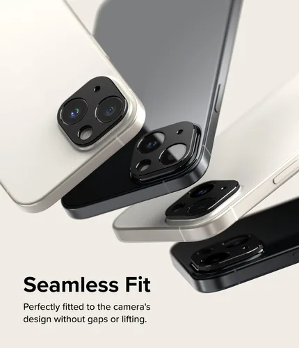 Miniatura 3 de Ringke Estilo de cámara [Haz que el teléfono se vea mejor] Compatible con protector de lente de cámara iPhone 15 y protector de lente de cámara