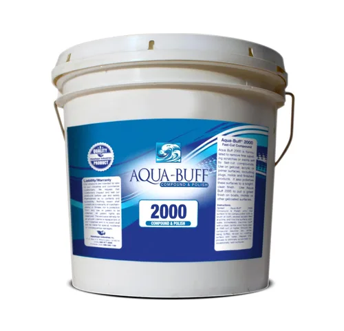 Aqua Buff 2000 - Compuesto de pulido y pulido en un solo paso, revestimientos de fibra de vidrio, Inc., bricolaje, barco, capa de gel, pintura de