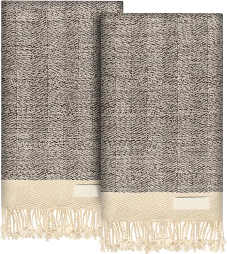 Miniatura 69 de EPHESUS TOWELS Toallas de Mano - Juego de 2 18" x 30" - Toalla de Mano Turca Decorativa para Baño, Cocina, Invitados, Cara, Cabello, Té, Paño