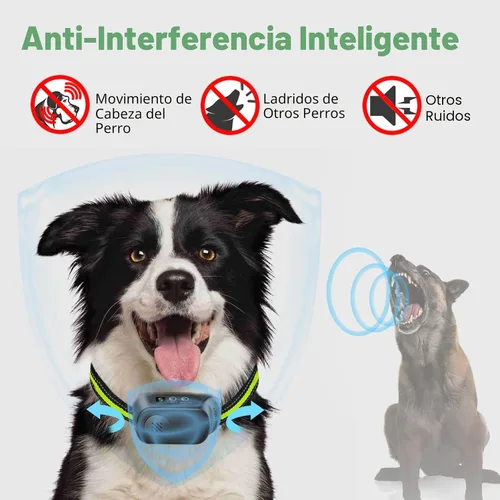 Miniatura 4 de Collar antiladridos recargable para perros con pitido, vibración y choque, collar antiladridos para perros pequeños, medianos y grandes, dispositivo