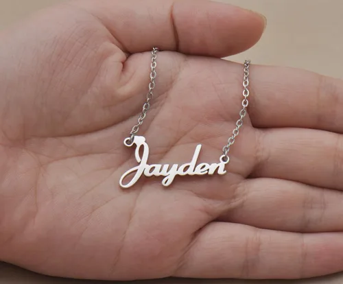 Miniatura 3 de Aoloshow Collar con nombre personalizado, pulsera y aretes Hecho a medida con cualquier nombre, joyería de acero inoxidable para mujeres, regalo