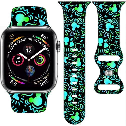 Miniatura 7 de Correa de Dibujos Animados Compatible con Apple Watch 38mm/40mm/41mm/42mm/44mm/45mm/46mm, Correas Lindas de Reemplazo para Apple Watch Series 10 9 8