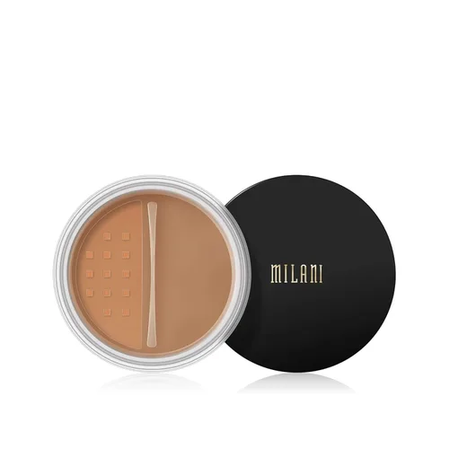 Milani Make It Last - Polvo fijador translúcido de medio a profundo (0.12 onzas) polvo facial matificante libre de crueldad animal que establece el