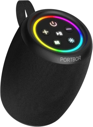 Altavoz Bluetooth, altavoz inalámbrico portátil con potente sonido estéreo fuerte, BT5.3, IPX5 impermeable, emparejamiento TWS, para fiestas en casa
