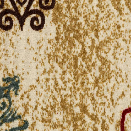 Miniatura 3 de Antep Rugs - Alfombra moderna, con diseño floral y antideslizante (no se desliza), de perfil bajo con parte trasera de goma, alfombra de área