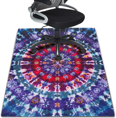 Miniatura 9 de Alfombrilla para Silla de Oficina para Piso de Madera Dura 91,4 x 122 cm, Alfombras de Oficina para Sillas con Ruedas, Protector Antideslizante Boho